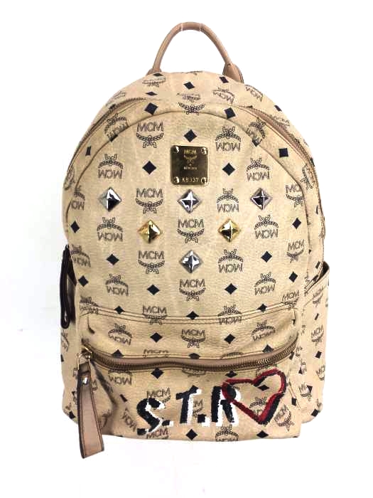 MCM（エムシーエム） ロゴグラム スタッズ バックパック レディース バッグ