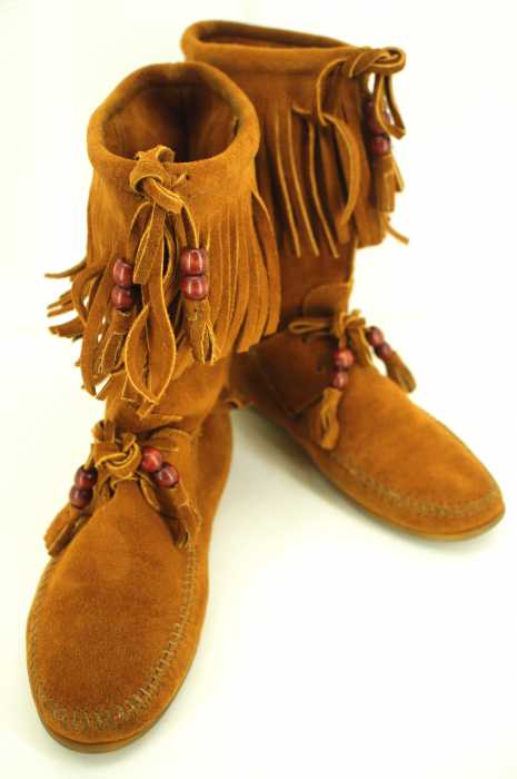 Minnetonka （ミネトンカ） フリンジモカシンブーツ レディース シューズ