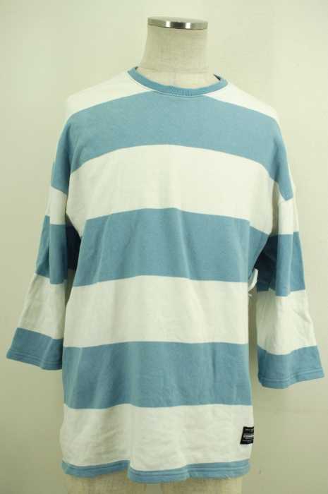 TRYTOTALK () 16SS ボーダー7分丈ワイドカットソー メンズ トップス
