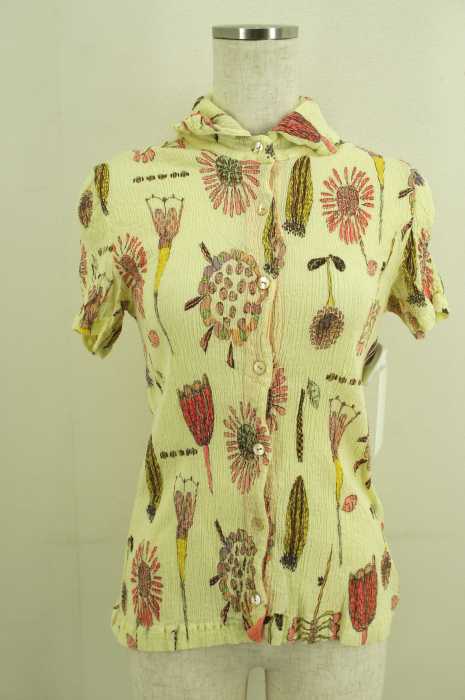 TSUMORI CHISATO (ツモリチサト) シワ加工花柄ボタンシャツ レディース トップス