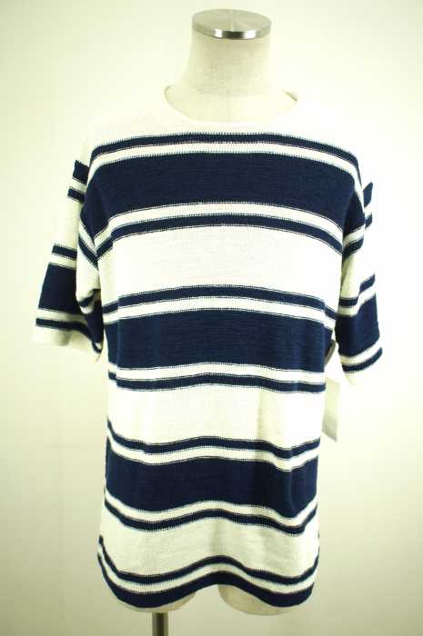BEAUTY & YOUTH UNITED ARROWS (ビューティーアンドユースユナイテッドアローズ) ローゲージボーダーニットトップス メンズ トップス