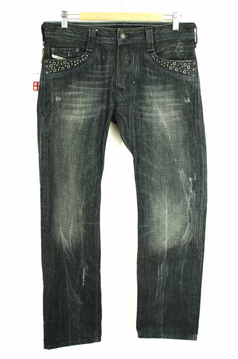 DIESEL (ディーゼル) TIMMEN スタッズ付きデニムパンツ メンズ パンツ