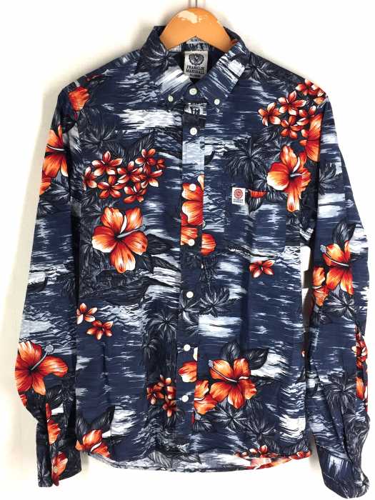 FRANKLIN&MARSHALL(フランクリンマーシャル) SLIM FIT ボタンダウン ハワイアン柄シャツ メンズ トップス