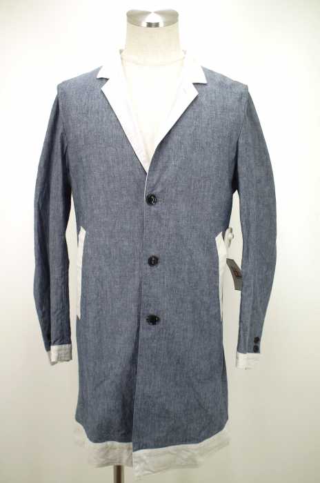 TETE HOMME （テットオム） シャンブレーステンカラーコート メンズ アウター