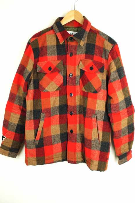 HBNS（ハバノス） WOOL SHIRT JACKET ウールシャツジャケット 中綿キルティング PLIMALOFT メンズ アウター