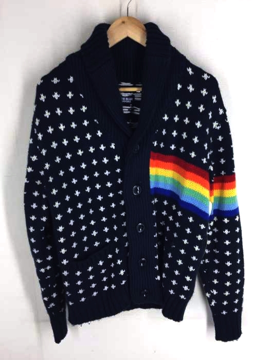 BLUE BLUE（ブルーブルー） RAINBOW COWICHAN SWEATER レインボー 