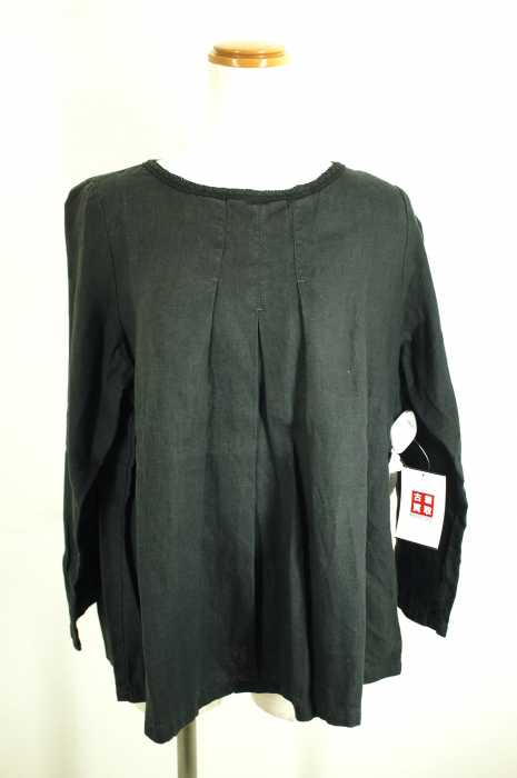nest Robe (ネストローブ) レース切替 フロントタック ノーカラー レディース トップス