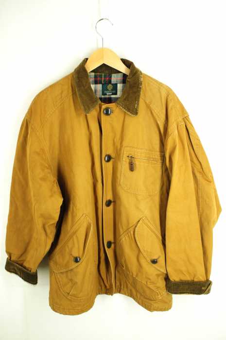 USED古着 (ユーズドフルギ) UNIVERSITY SHOP コーデュロイ切替 裏地チェック メンズ アウター