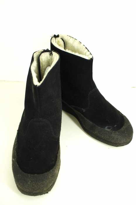 Clarks（クラークス） VINTAGE 英国製 シープスキン バックジップスウェードブーツ メンズ シューズ