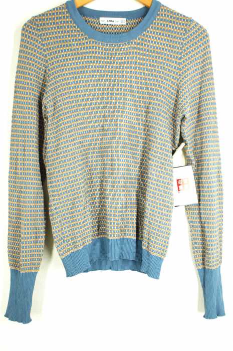 ZARA KNIT（ザラニット） 総柄ニット レディース トップス