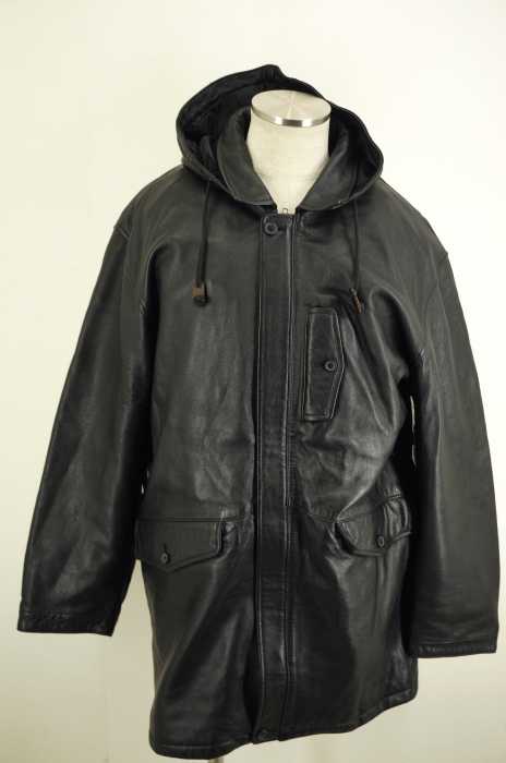 DOG FIGHT （ドッグファイト） ライナー付フーデットラムレザージップ  