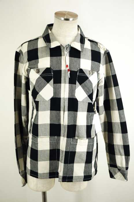 CHALLENGER （チャレンジャー） BUFFALO CHECK ZIP SHIRT チェックジップシャツジャケット メンズ アウター