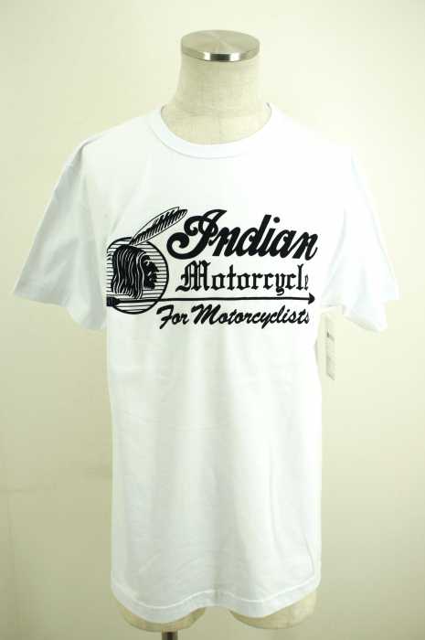 INDIAN MOTORCYCLE （インディアンモーターサイクル） フロッキープリントTシャツ メンズ トップス