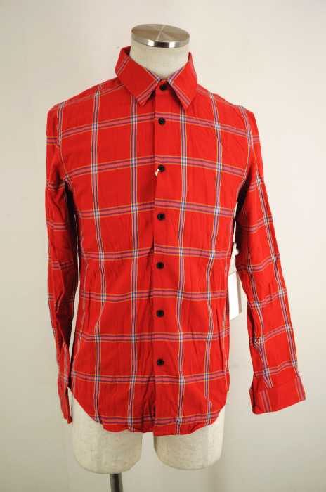 KATHARINE HAMNETT LONDON (キャサリンハムネットロンドン) チェック柄ボタンシャツ メンズ トップス