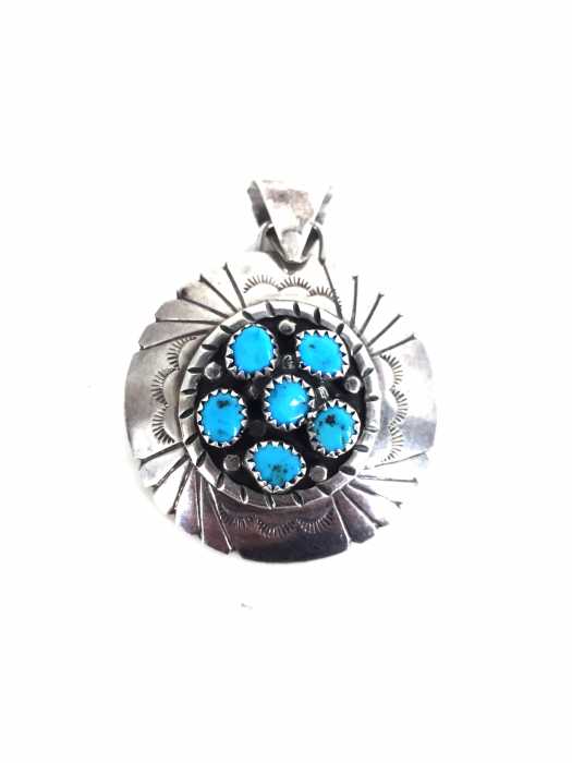USED古着  （ユーズドフルギ） ペンダントトップ ナバホ sterling インディアンジュエリー ターコイズ メンズ アクセサリー