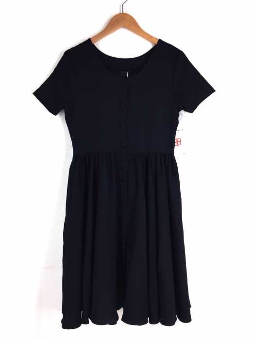 IKUMI（イクミ） SHORT SLEEVE BUTTON FRONT DRESS レディース ワンピース