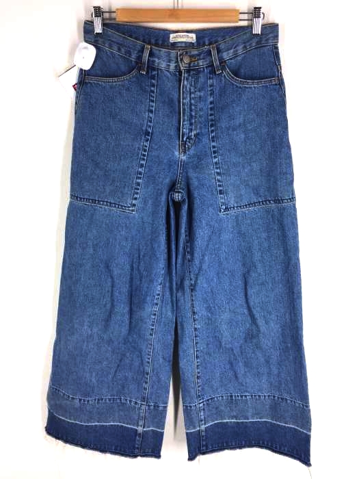 ZARA WOMAN（ザラ ウーマン） カットオフワイドデニムパンツ レディース パンツ