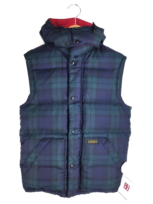 Polo by RALPH LAUREN（ポロバイラルフローレン） チェック フード付きダウンベスト メンズ アウター