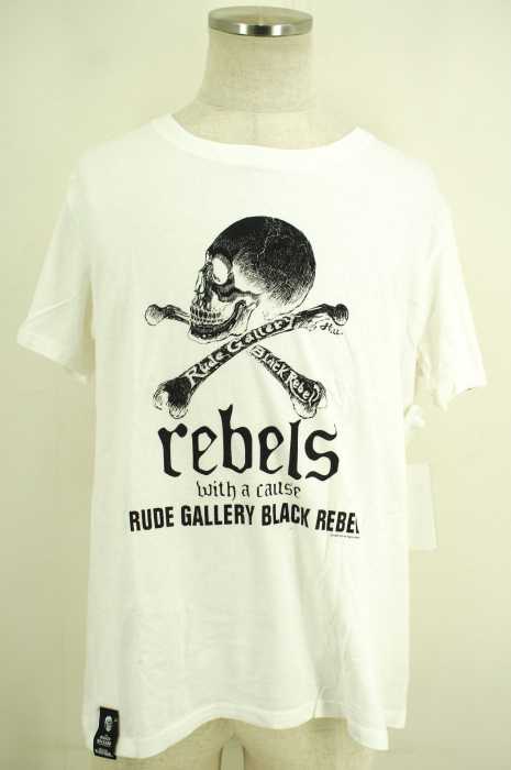 RUDE GALLERY BLACK REBEL （ルードギャラリーブラックレーベル） スカルプリントTシャツ メンズ トップス
