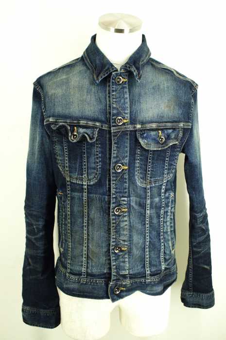 JACK ROSE （ジャックローズ） 汚れ加工ストレッチデニムジャケット メンズ アウター