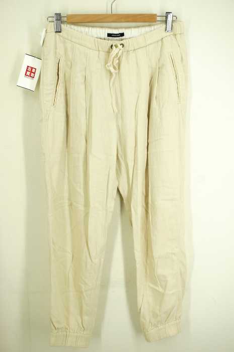 pas de calais (パドカレ) リネン混イージータック入りパンツ レディース パンツ