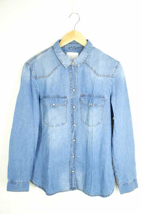 ZARA（ザラ） デニムウエスタンシャツ レディース トップス