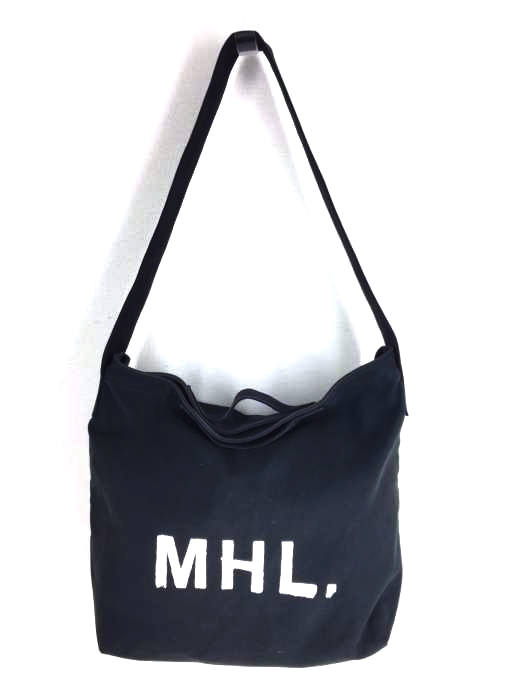 MHL.(エムエイチエル) ロゴプリント 2WAY ショルダー トートバッグ メンズ バッグ