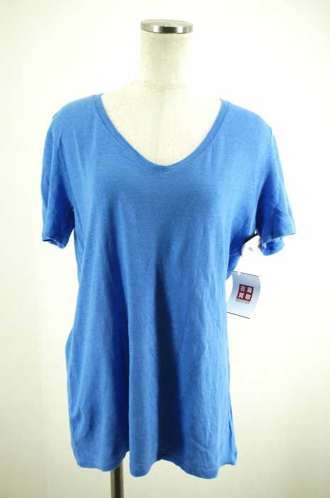 PETIT BATEAU (プチバトー) VネックリネンTシャツ メンズ トップス