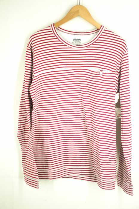 OUTDOOR(アウトドア) ボーダーロングスリーブTシャツ メンズ トップス