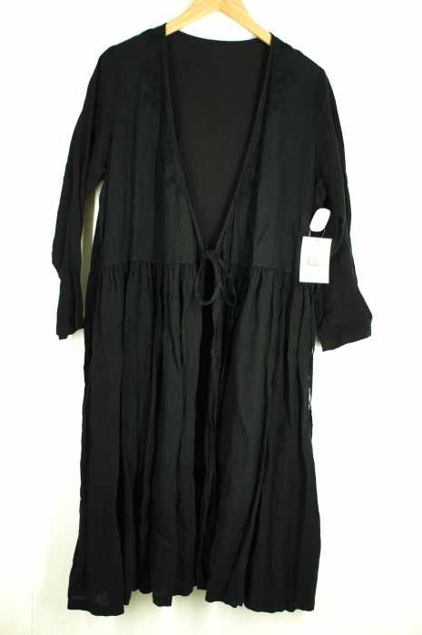nest Robe （ネストローブ） 製品染め リネン ウエストギャザー ガウン レディース アウター