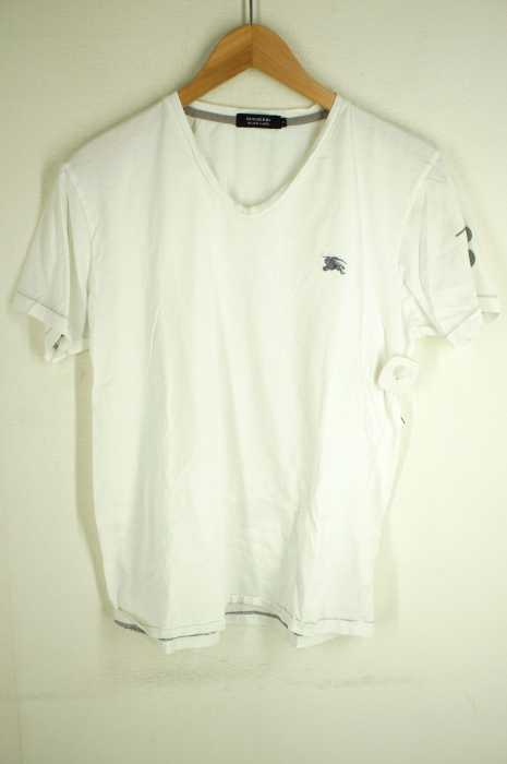 BURBERRY BLACK LABEL (バーバリーブラックレーベル) ワンポイント刺繍Tシャツ メンズ トップス