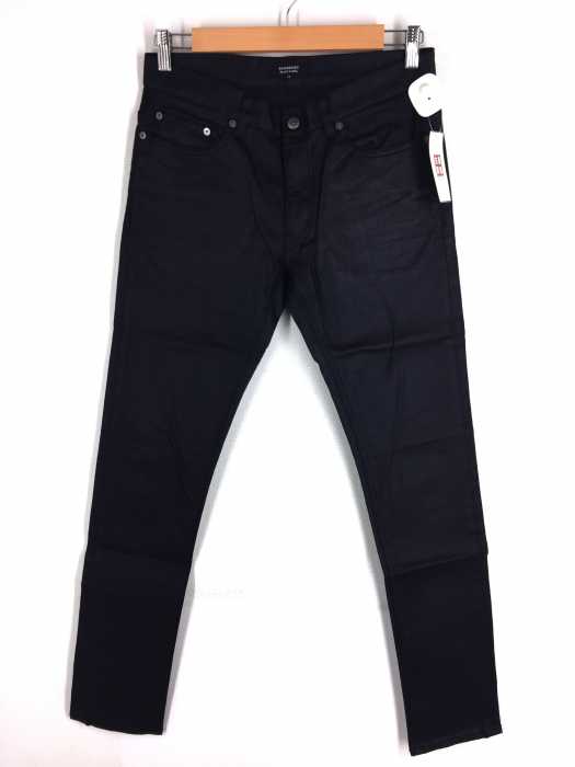 BURBERRY BLACK LABEL （バーバリーブラックレーベル） 光沢ブラックデニム メンズ パンツ