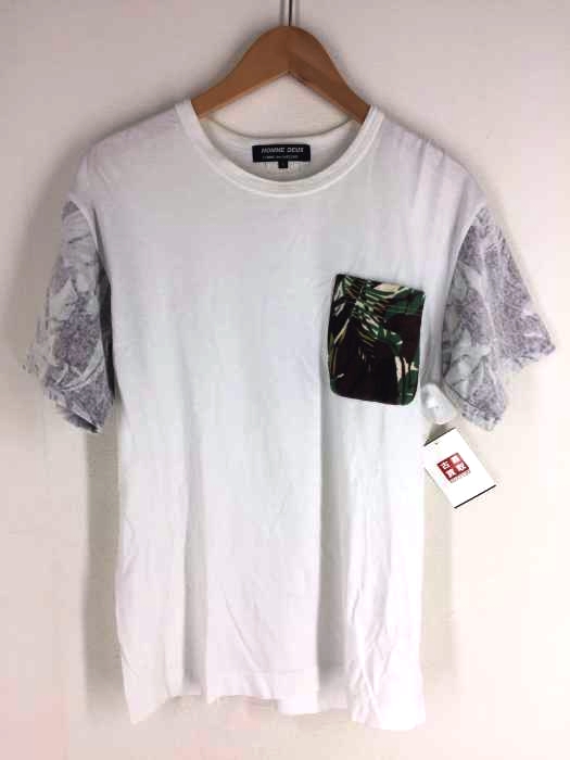 COMME des GARCONS HOMME DEUX(コムデギャルソンオムドゥ) AD2012 クルーネック切替スリーブTシャツ メンズ トップス