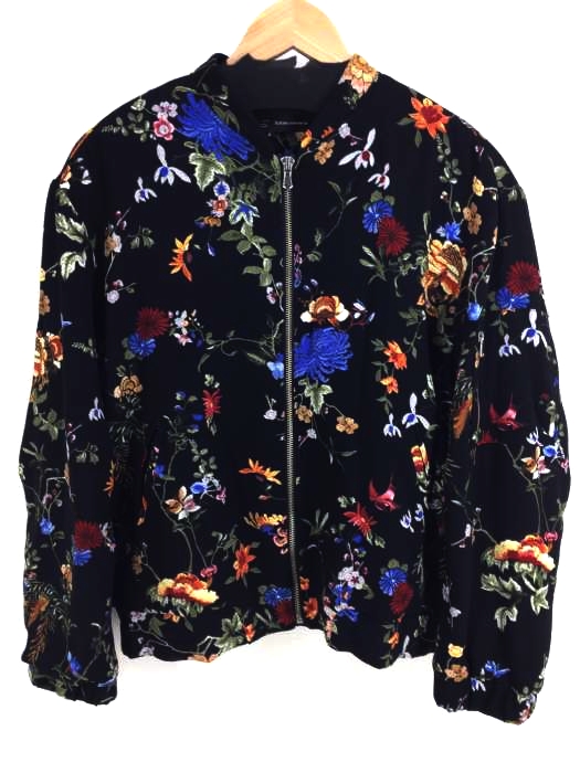 ZARA trafaluc outerwear(ザラトラファルックアウターウェアー) 花柄 中綿ブルゾン レディース アウター