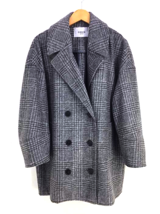 OMNES Supremo（オムネス スプレモ） ストレッチ ウールチェックオーバーショートコート レディース アウター
