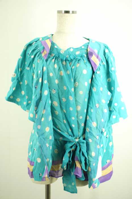 TSUMORI CHISATO （ツモリチサト） レディーバードドット総シルクブラウス レディース トップス