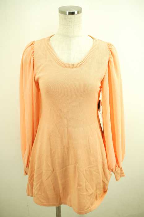 LADY MADE (レディメイド) 袖シフォンAラインワンピース レディース ワンピース