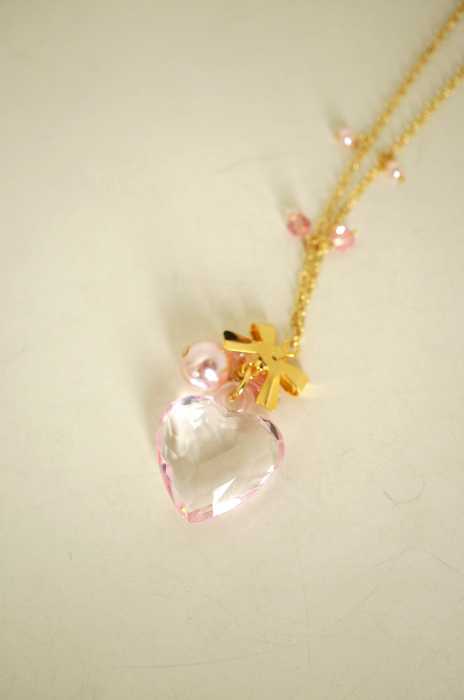 Pinky Girls （ピンキーガールズ） パール装飾ハートネックレス レディース アクセサリー
