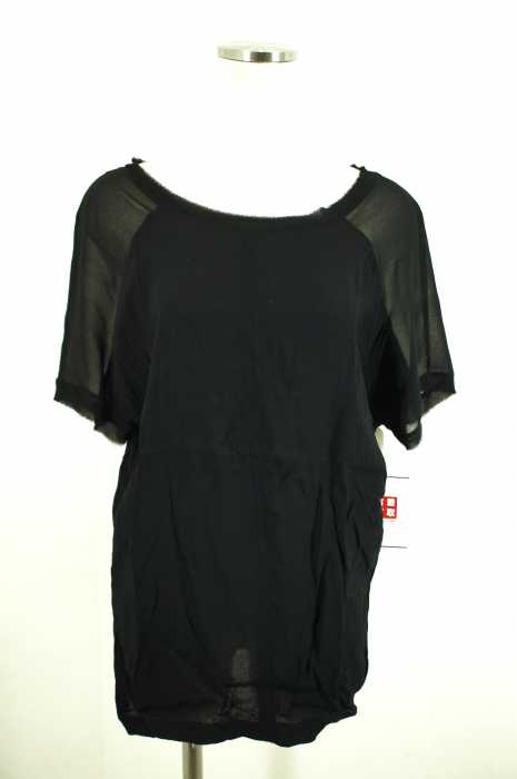 ZARA WOMAN (ザラ ウーマン) 異素材切替シースルートップス レディース トップス