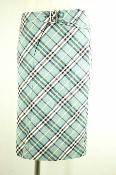 BURBERRY BLUE LABEL （バーバリーブルーレーベル） ベルト付き レディース スカート