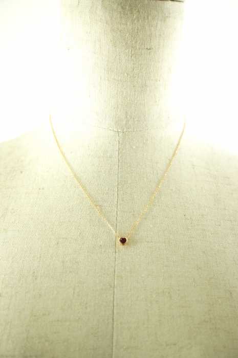 lazysusan（レイジースーザン） K18 ハートシェイプ　ルビー レディース アクセサリー