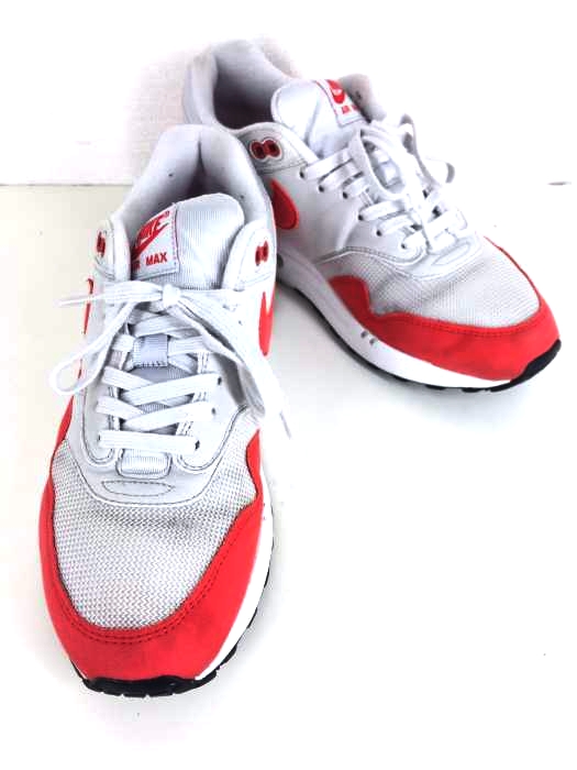 NIKE（ナイキ） WMNS AIR MAX 1 VAST GREY/HABANERO RED メンズ シューズ