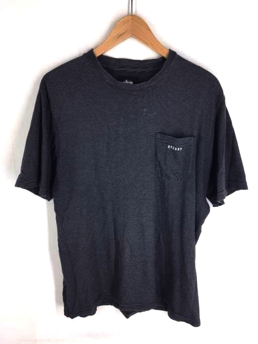 Stussy（ステューシー） ボーダー ポケットクルーネックカットソー メンズ トップス