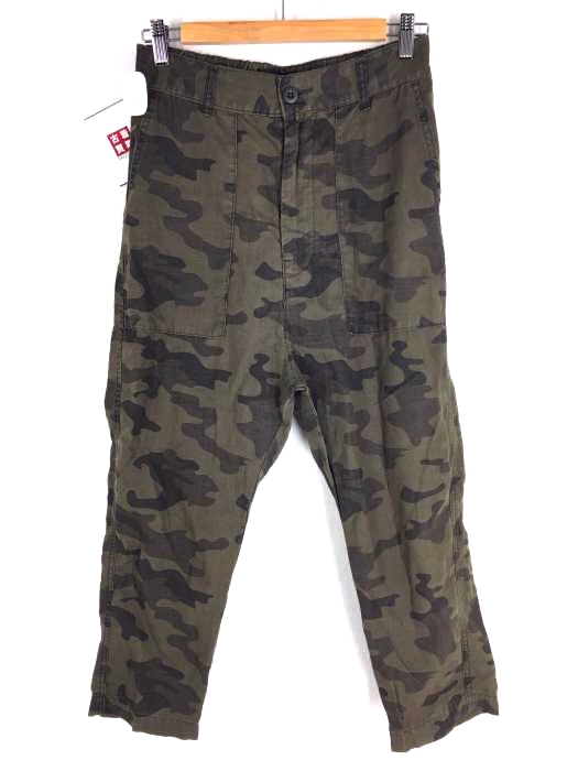 Munich（ミューニック） 19SS リネンキャンバスカモフラージュプリントイージーパンツ レディース パンツ