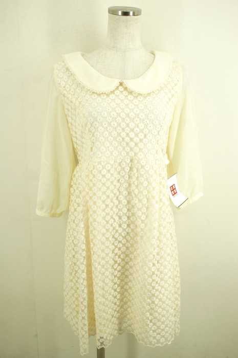MISCH MASCH （ミッシュマッシュ） シフォン切替総レースワンピース レディース ワンピース