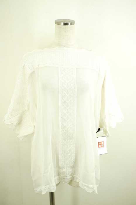 ISABEL MARANT Etoile （イザベル マランエトワール） 刺繍スカラップシフォントップス レディース トップス