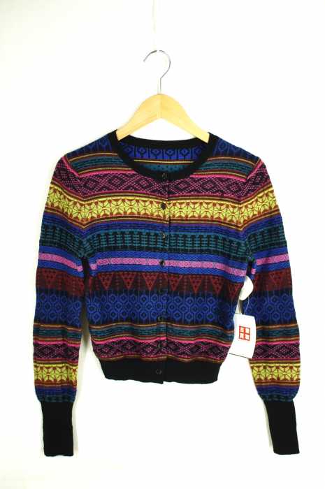 Paul Smith （ポールスミス） 幾何学模様 ニットカーディガン レディース トップス
