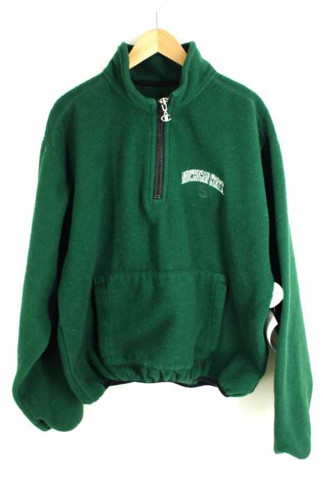 Champion （チャンピオン） MICHIGAN STATE ハーフジップフリース メンズ アウター