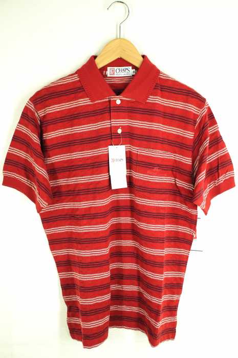 CHAPS RALPH LAUREN (チャップスラルフローレン) 半袖コットンニットポロシャツ メンズ トップス