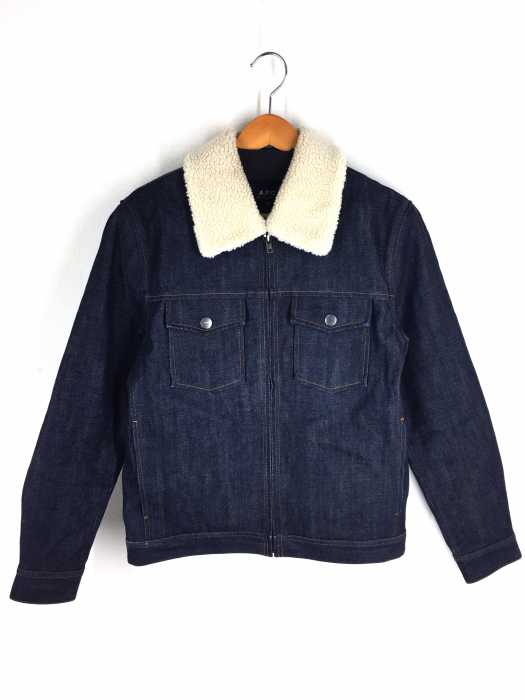 A.P.C. （アーペーセー） ジップアップボアデニムジャケット メンズ アウター